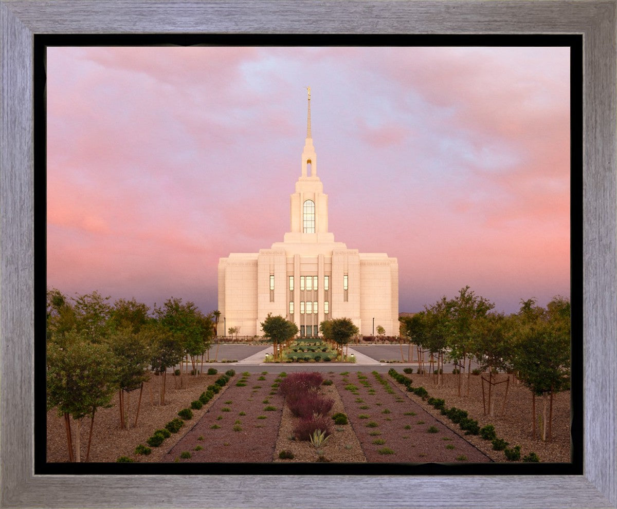 Red Cliffs Utah Glowing Sunset Gallery Wrap