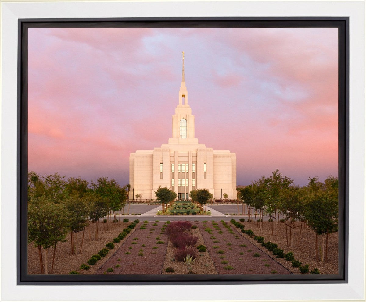 Red Cliffs Utah Glowing Sunset Gallery Wrap