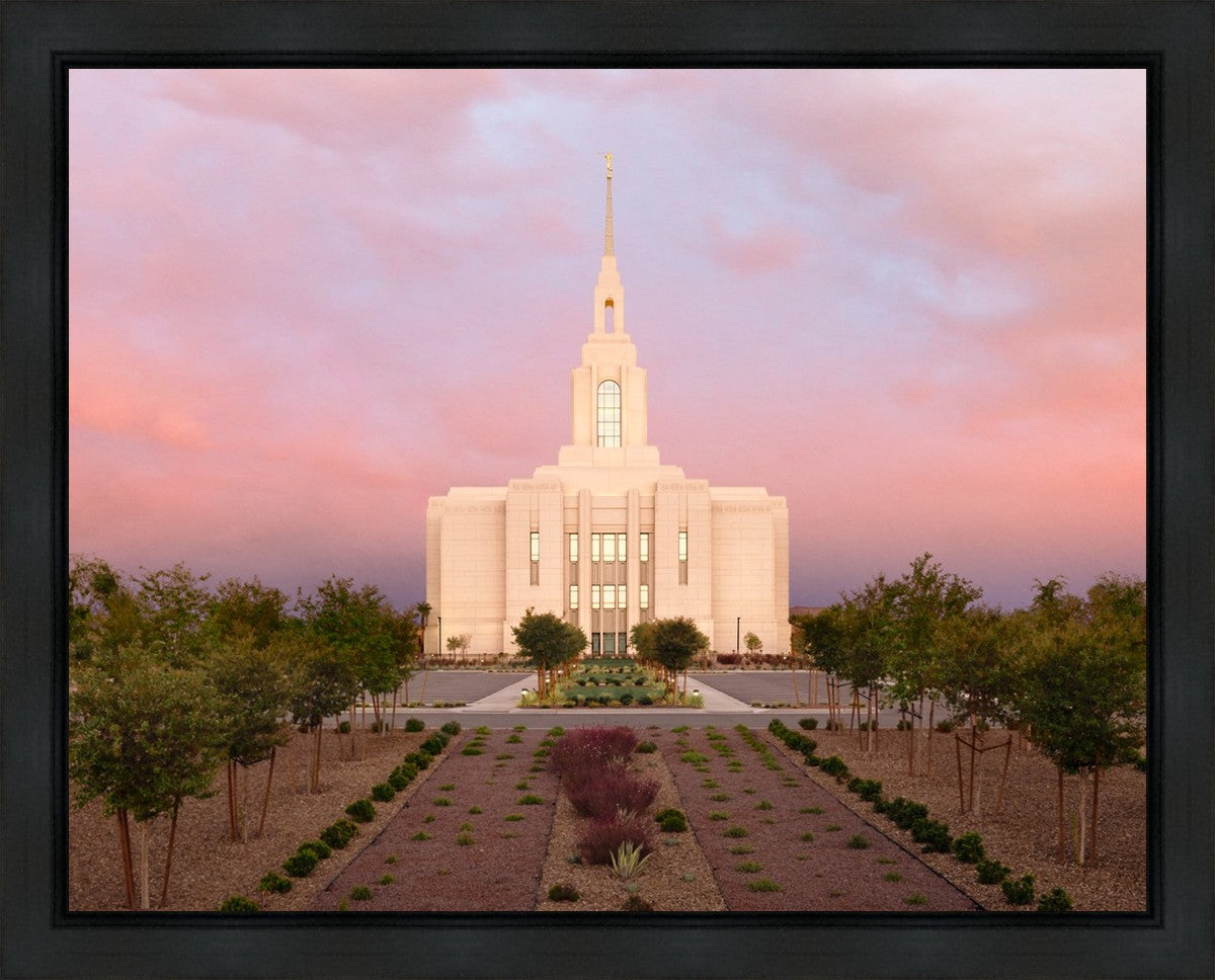Red Cliffs Utah Glowing Sunset Gallery Wrap