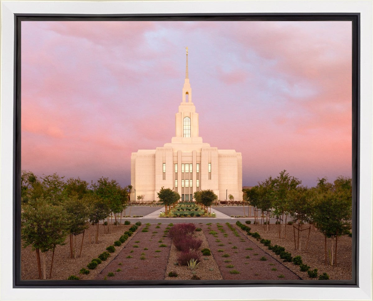Red Cliffs Utah Glowing Sunset Gallery Wrap