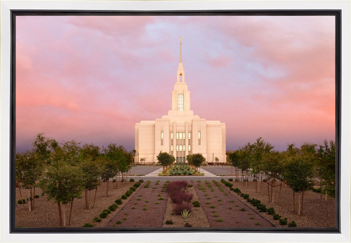 Red Cliffs Utah Glowing Sunset Gallery Wrap