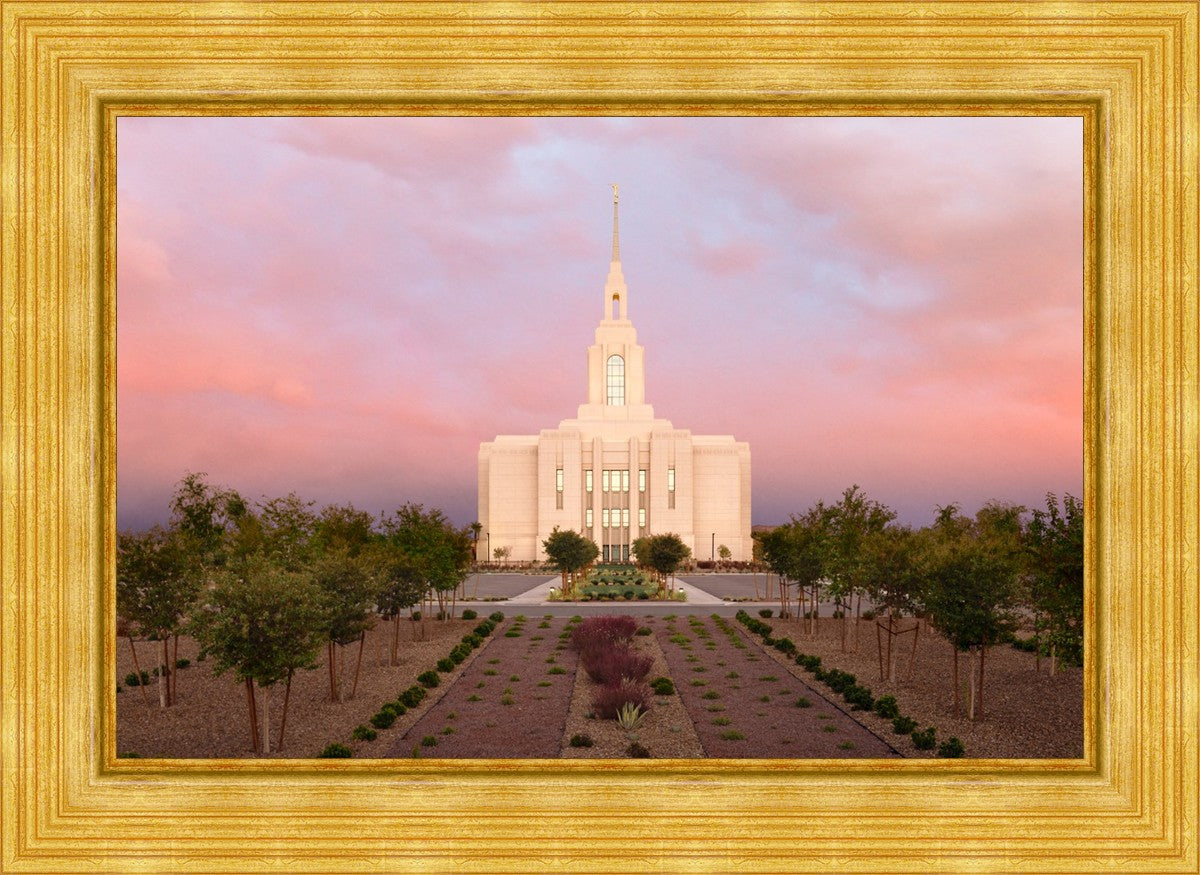 Red Cliffs Utah Glowing Sunset