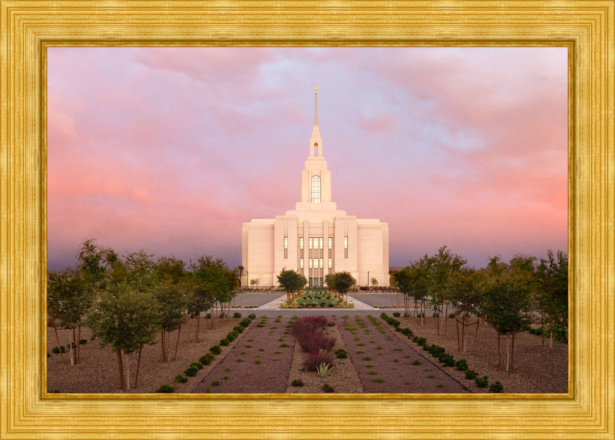 Red Cliffs Utah Glowing Sunset