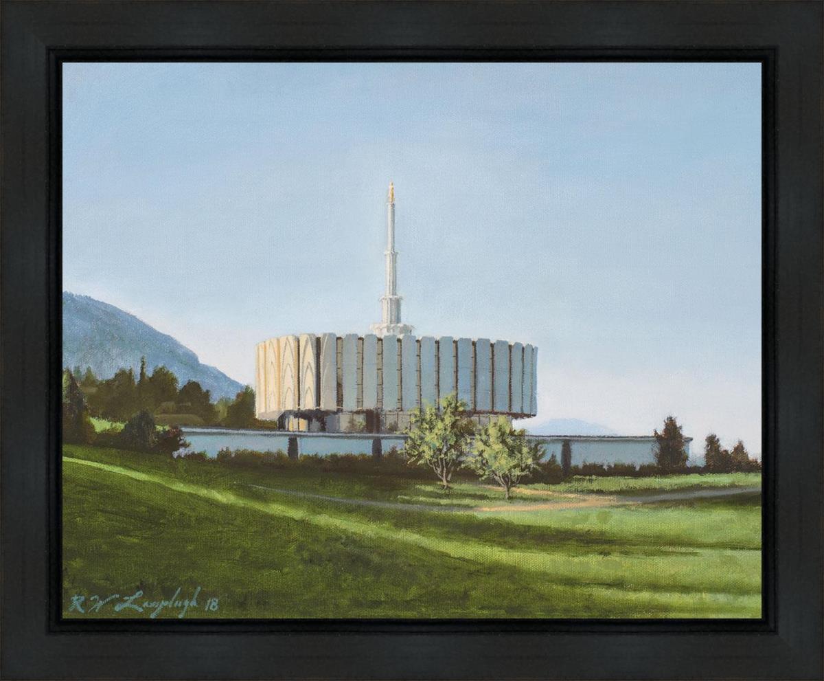 Provo Temple the Morning Breaks