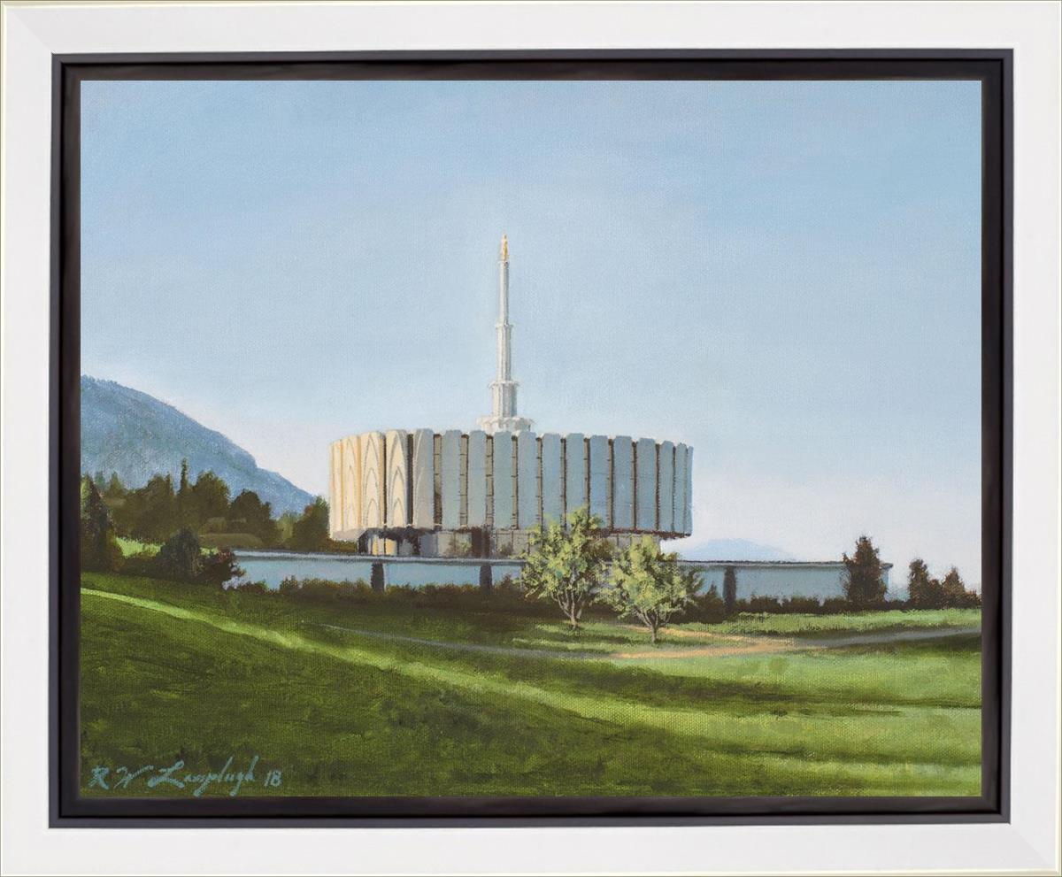 Provo Temple the Morning Breaks