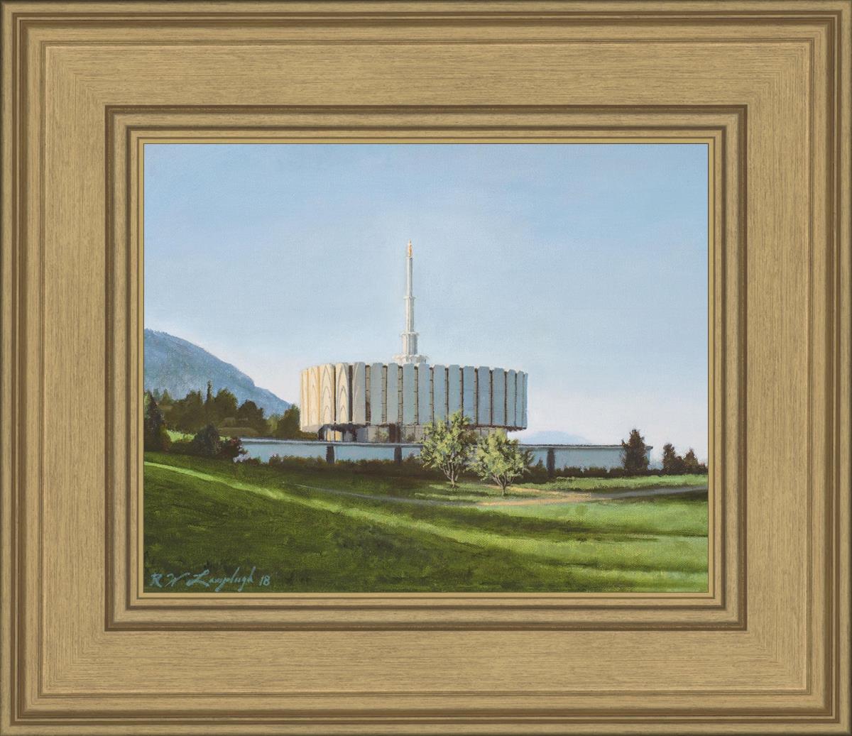 Provo Temple the Morning Breaks