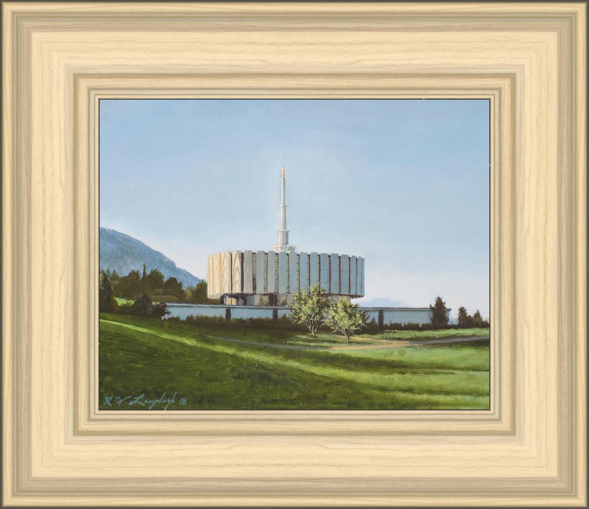 Provo Temple the Morning Breaks