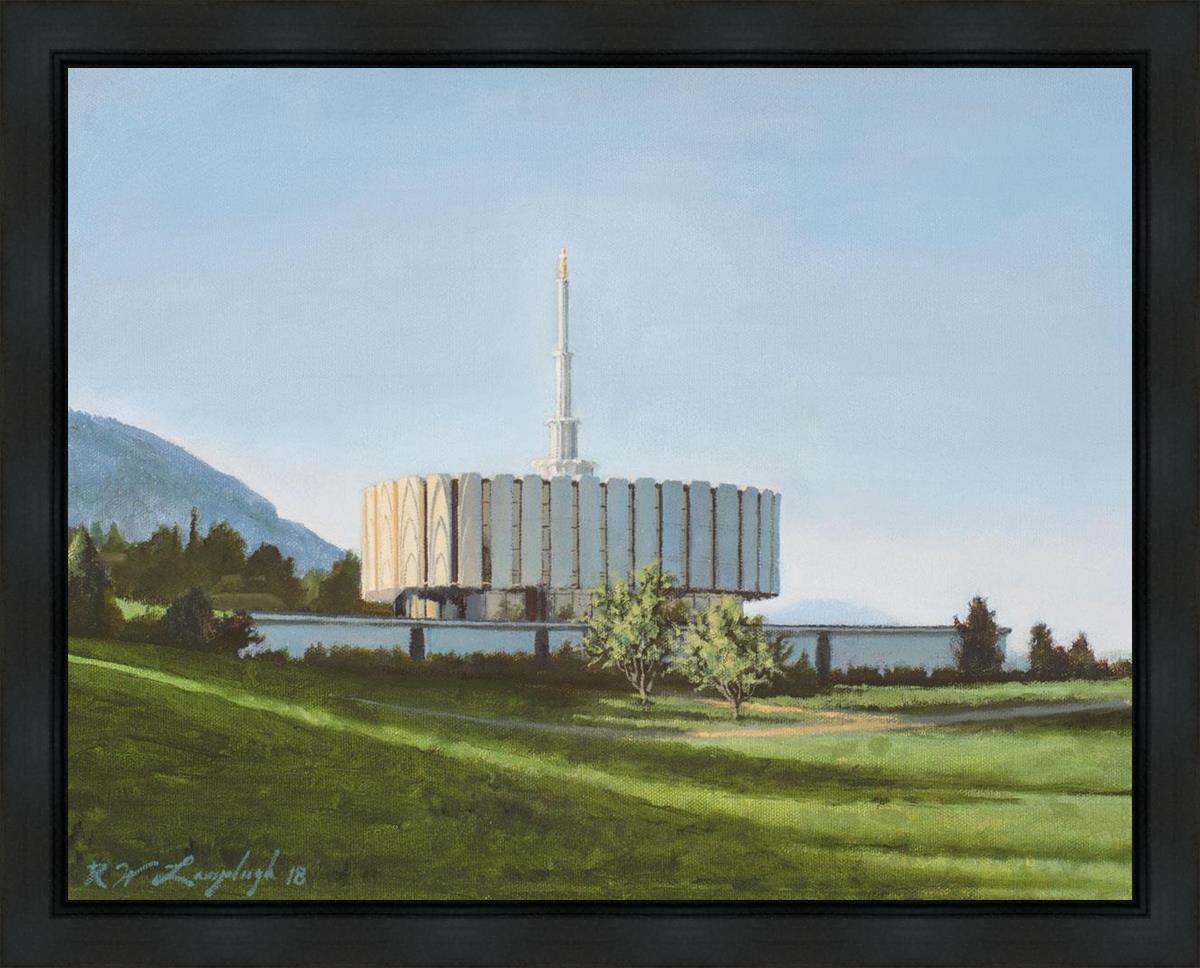 Provo Temple the Morning Breaks