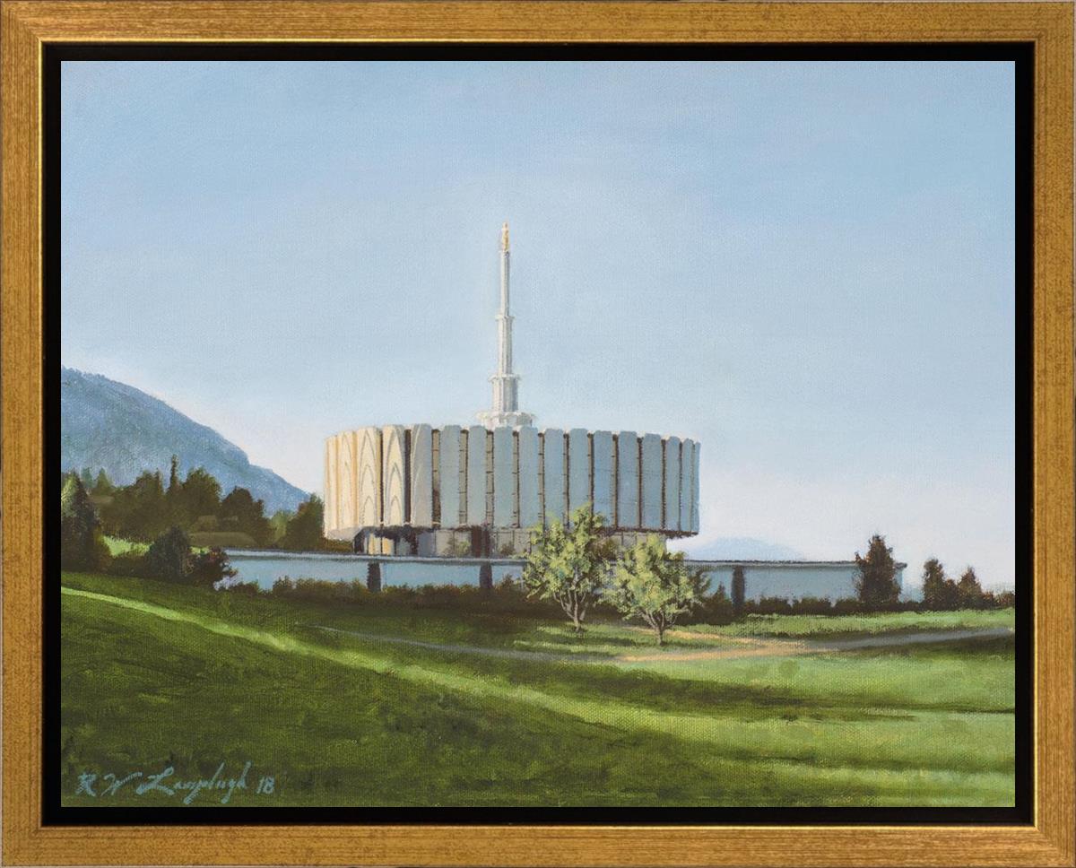Provo Temple the Morning Breaks