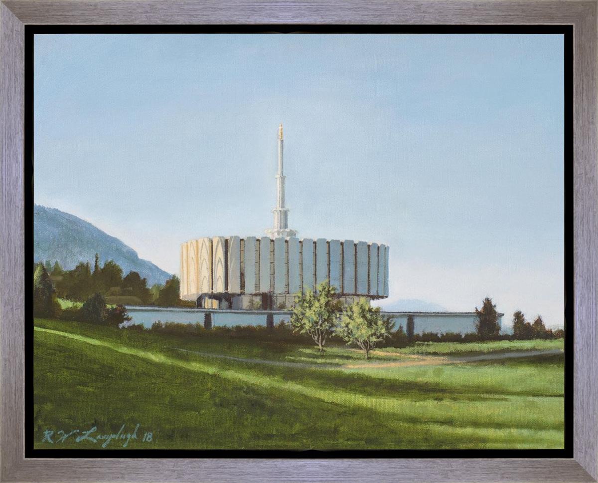 Provo Temple the Morning Breaks