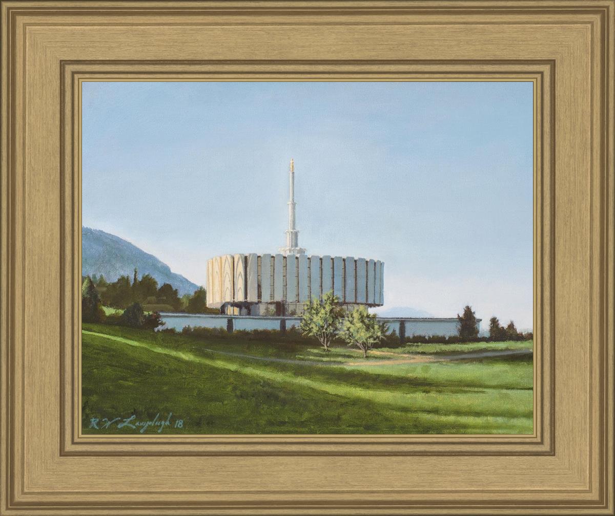 Provo Temple the Morning Breaks