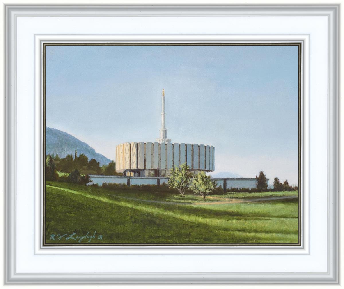 Provo Temple the Morning Breaks