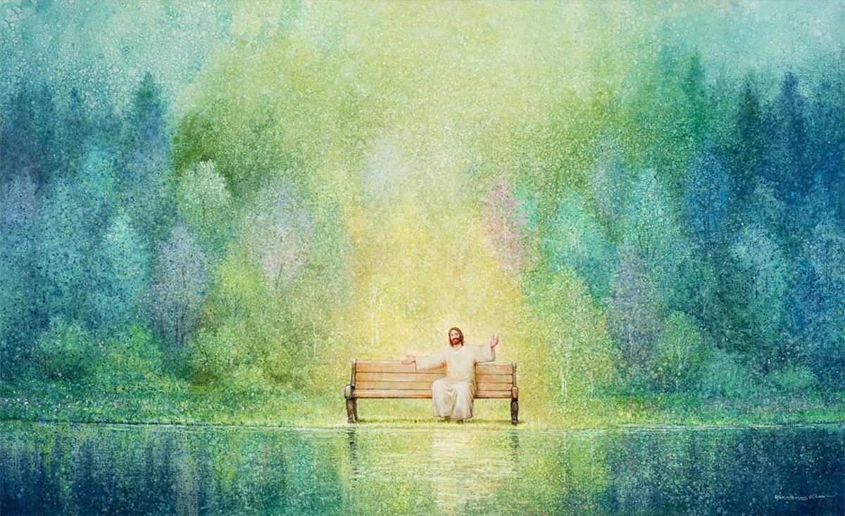 Come Unto Me and I Will Give You Rest Large Wall Art