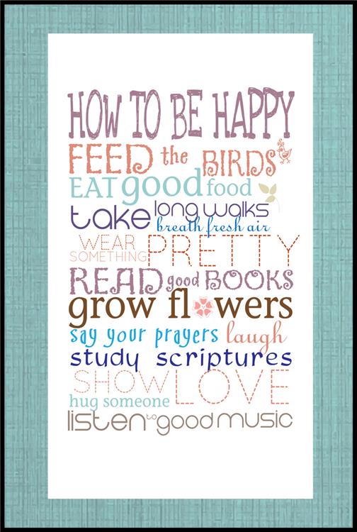 How To Be Happy