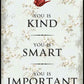 You Is....