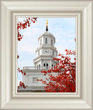 Nauvoo Red Leaves Over Spire