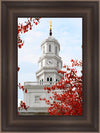 Nauvoo Red Leaves Over Spire