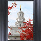Nauvoo Red Leaves Over Spire