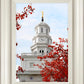 Nauvoo Red Leaves Over Spire