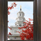 Nauvoo Red Leaves Over Spire