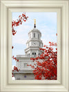 Nauvoo Red Leaves Over Spire