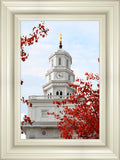 Nauvoo Red Leaves Over Spire