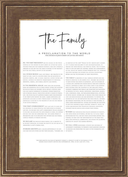 The Proclamation To The Family