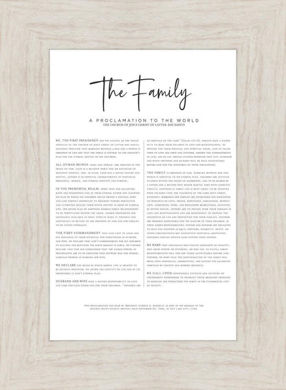 The Proclamation To The Family