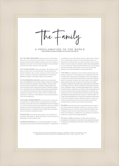 The Proclamation To The Family