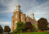 Logan Utah Temple House on a Hill