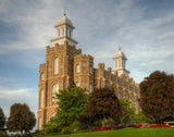 Logan Utah Temple House on a Hill