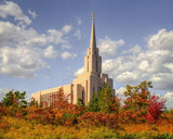 Oquirrh Mtn. Utah Temple Fall Colors