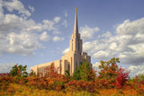 Oquirrh Mtn. Utah Temple Fall Colors