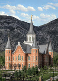 Provo City Center Utah Temple Y Mountain Portrait