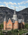 Provo City Center Utah Temple Y Mountain Portrait