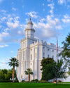 St. George Utah Temple House of Angels Portrait