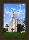 St. George Utah Temple House of Angels Portrait