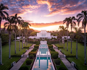 Laie Sunset Aerial