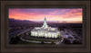 Mt Timpanogos Winter Sunset Aerial