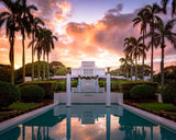 Laie Fountain Sunset