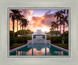 Laie Fountain Sunset