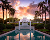 Laie Fountain Sunset