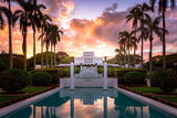 Laie Fountain Sunset