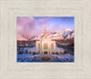 Ogden Winter Sunset Aerial