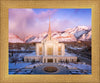 Ogden Winter Sunset Aerial