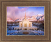 Ogden Winter Sunset Aerial