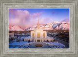 Ogden Winter Sunset Aerial