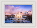 Ogden Winter Sunset Aerial