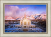 Ogden Winter Sunset Aerial