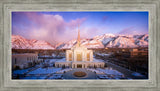 Ogden Winter Sunset Aerial